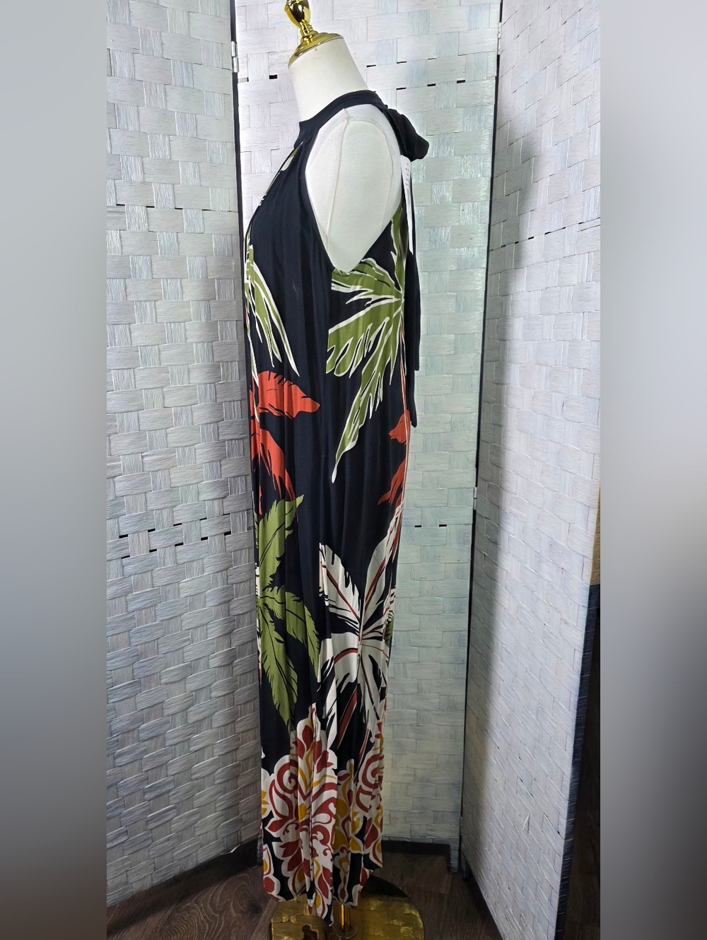 MSK - Tropical Print Maxi Dress - Picture 3 of 8